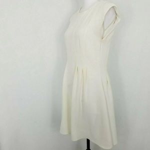 Topshop Dress Ivory A-line Full Back Zip Sz 6 US